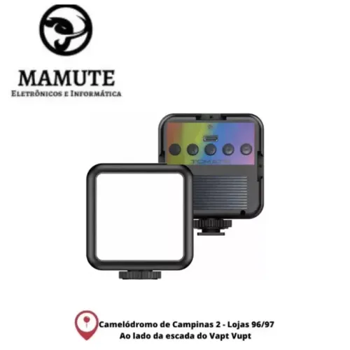 Mini Luz De Led Para Fotos Vídeos - Rgb Tomate MLG-106 Rgb