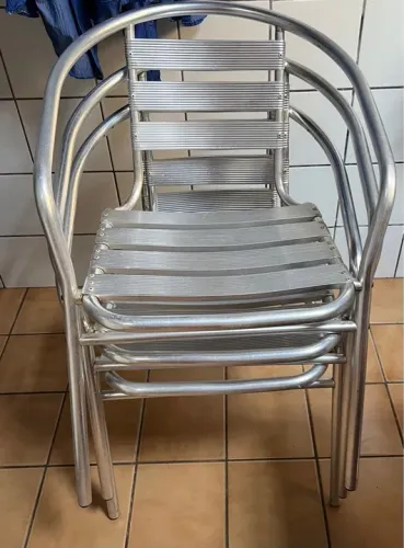 Cadeira de Alumínio para área externa - 63cm de largura