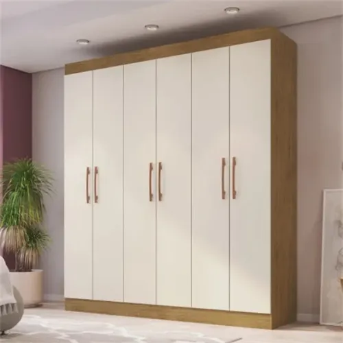 Dormitório CARIOCA ROUPEIRO RECIFE GOLD CINAMOMO/BRANCO