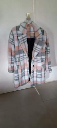 Casaco xadrez feminino