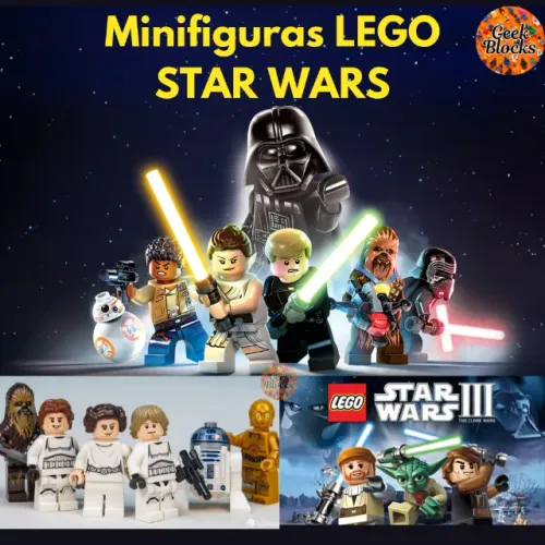 Chaveiro LEGO Artesanal Star Wars - Darth Vader, R2-D2, Stormtrooper, Jedi, Presente Geek