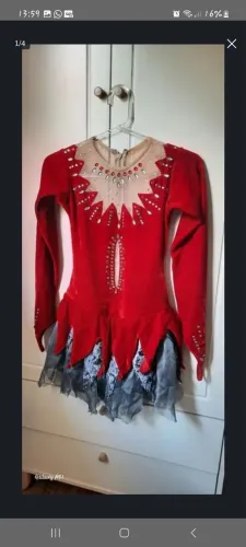 Collant patinação artística veludo