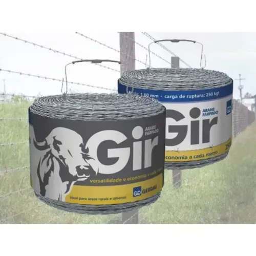 Arame farpado para cerca terreno sitio fazenda 500m Gir GERDAU