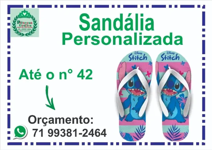 Sandália personalizada
