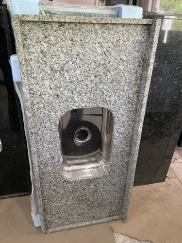 Pia Granito Cinza 1,20m Cuba Funda 