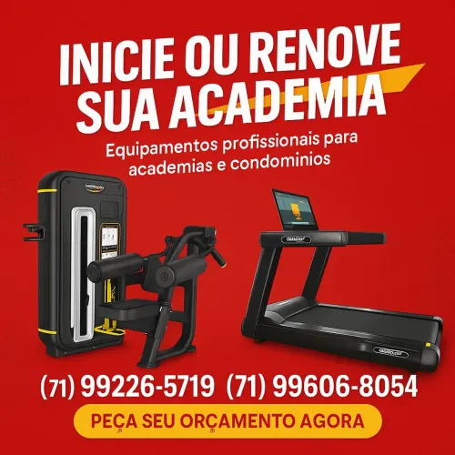 Academia completa com 20% de entrada e 69x