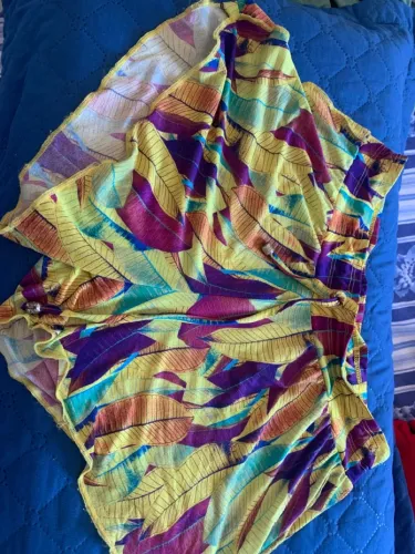 Short de Praia com Estampa Tropical