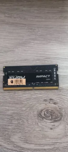 Memória 8GB SODIMM DDR4 3200Mhz FURY Impact 1,35V 1Rx8 260 pinos para Notebook, Preto