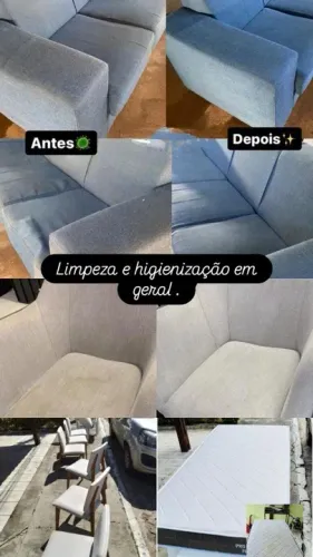 LIMPEZA E HIGIENIZAÇÃO DE ESTOFADOS EM GERAL 