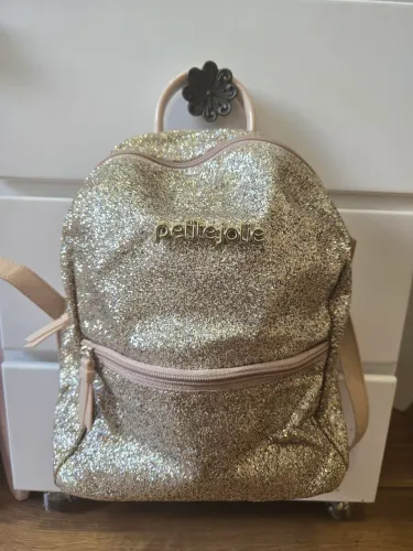 Mochila de costas Petite Jolie dourada