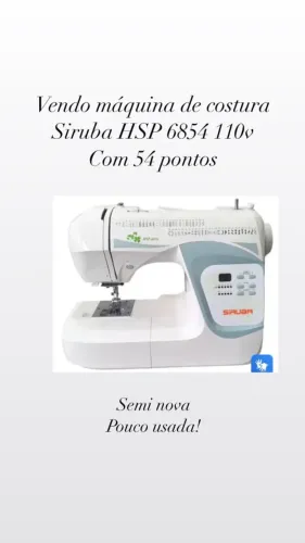 Máquina de costura reta siruba