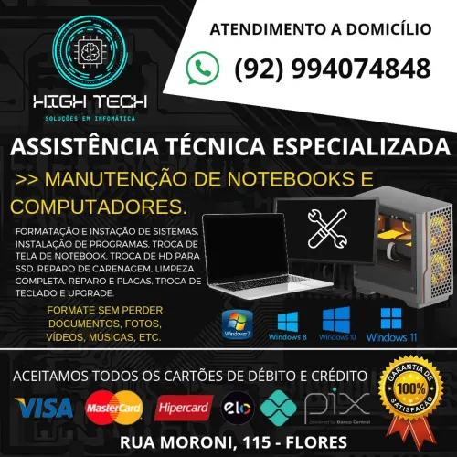 CONSERTO DE NOTEBOOK E MANUTENÇÃO DE COMPUTADORES 