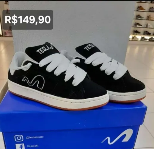 Tênis Tesla Skate Preto