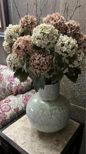 Vaso Decorativo com Flores Artificiais