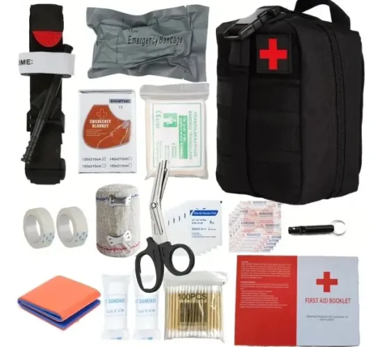 Kit primeiro socorros 30 em 1 - 156 peças