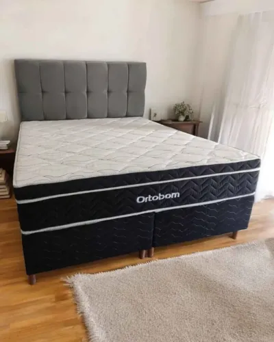 CAMA QUEEN ORTOBOM ESPUMA D33 SELADA, TRÊS ANOS DE GARANTIA COM ENTREGA GRÁTIS