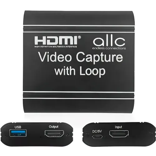 Placa De Captura Audio Video 4k Full HD Hdmi 1080p Usb 3.0 Gamer - ALLC
