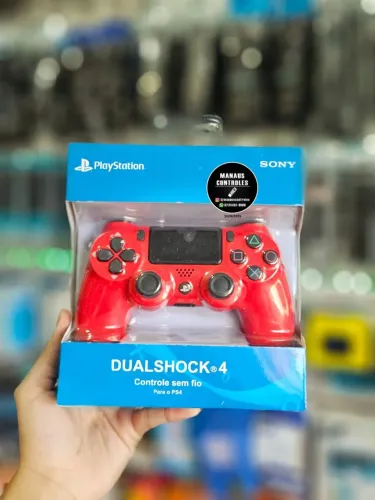 Controle para PS4 vermelho