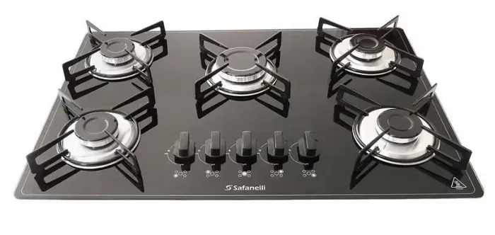 FOGÃO COOKTOP 5 BOCAS - SAFANELLI