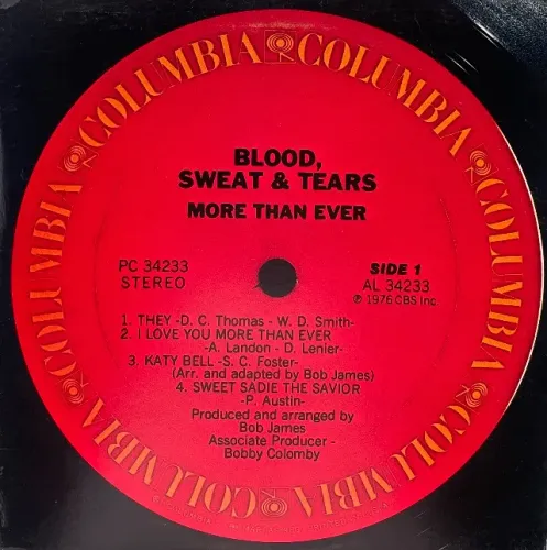 LP Blood, Sweat & Tears - More than Ever 1976) - Vinil Importado USA 1a prensagem