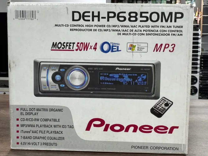 Cd rádio pioneer deh_p6850mp novo zero vários gráficos
