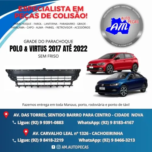 grade do parachoque novo polo e virtus 17/22