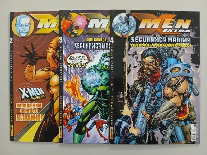 HQ X-Men Extra Kit com 15 Revistas Panini 2002 2003
