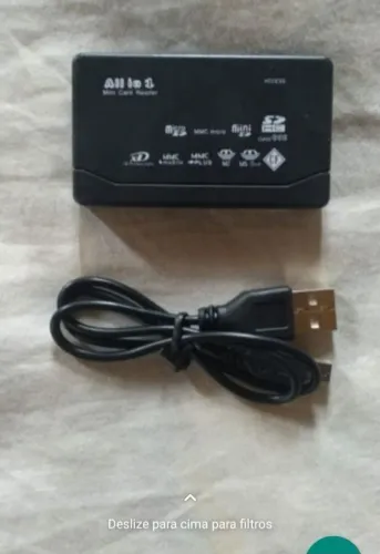 Leitor de cartões de memória entrada usb