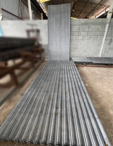 Telhas galvanizadas onduladas chapa 0.50