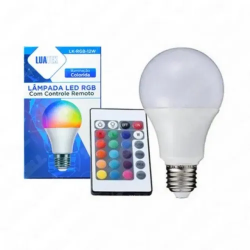 Lâmpada RGB LK-RGB-15W controle remoto 