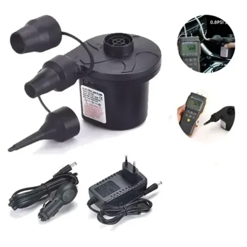 Bomba de Ar Elétrica BMAX BTAX106 - Inflador e Desinflador Bivolt com Bicos - Loja Coimbra