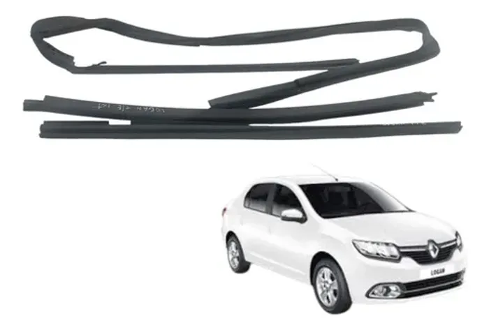 Kit Borracha Vedação Traseira Direita Renault Logan 2017