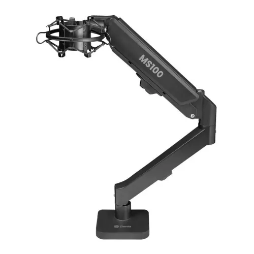 SUPORTE PARA MICROFONE ZINNIA NIMBO MS100, COM PISTAO A GAS, ATE 3KG, AJUSTAVEL