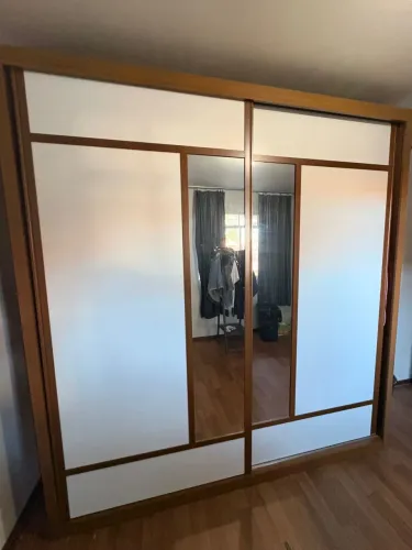 Guarda-Roupa Casal 2 Portas de Correr com Espelhos