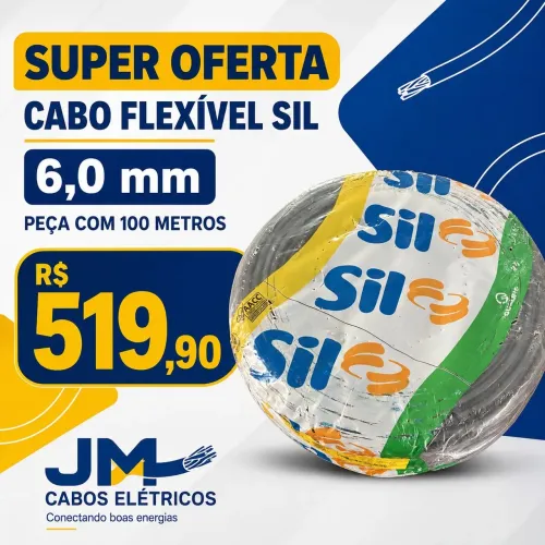 Cabos 6,0mm sil