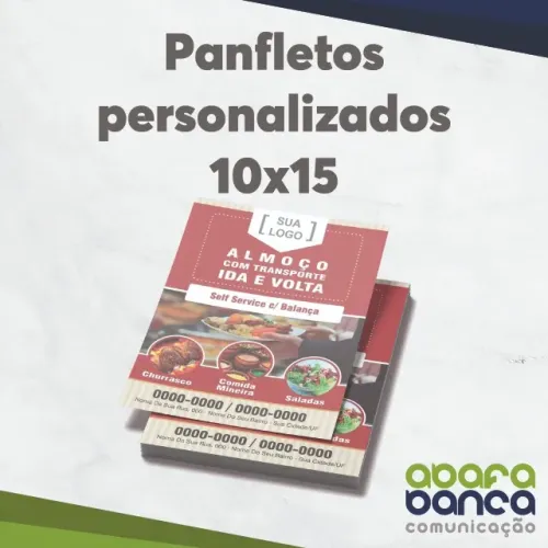 Panfleto Personalizado 10x15cm 4x0 - 100 unid