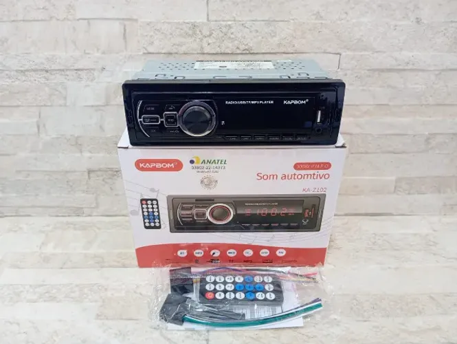Radio Som de Carro Automotivo Bluetooth Usb Mp3 Kapbom