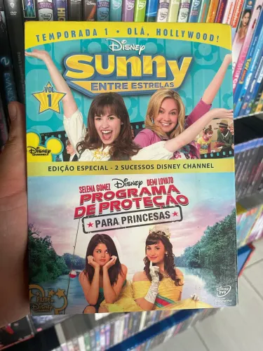 Dvd sunny entre estrelas volume 1 e filme programa de proteção para princesas