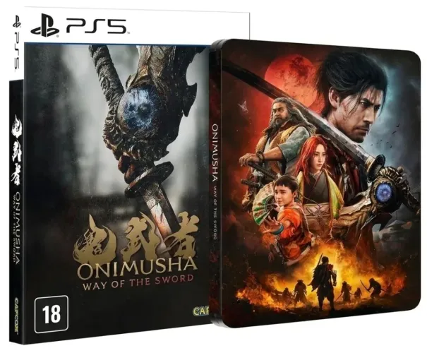 Onimusha Way of the Sword Steelbook PS5 BR Midia Fisica - PRÉ-VENDA