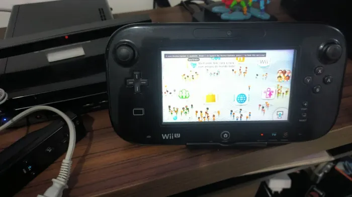 Vídeo Game Nintendo Wiiu Deluxe completo Desbloqueado e com acessórios