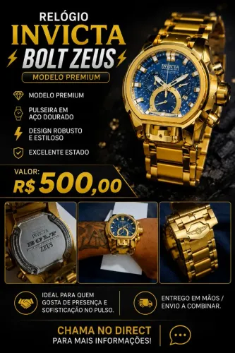 Relógio invicta Bolt Zeus original