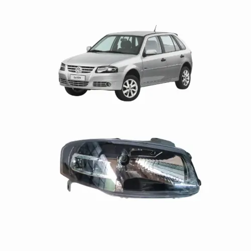 Farol LD Volkswagen Gol G4 2005/2008 Original Máscara Negra