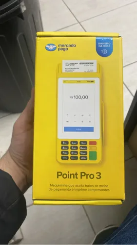 Maquina de cartão point pro 3 mercado pago 