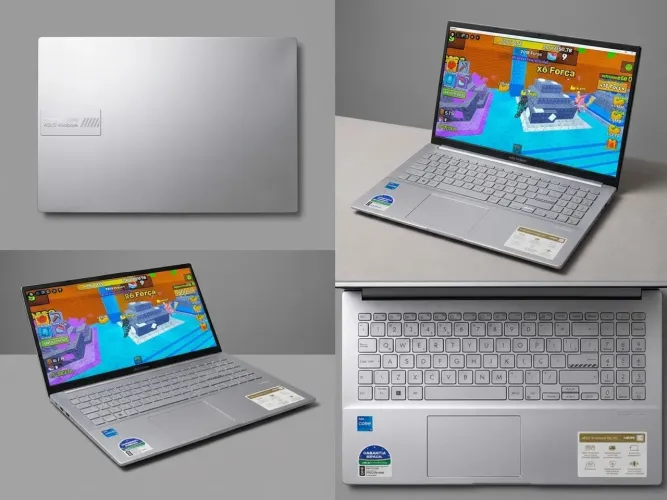 Notebook ASUS Vivobook Go - Prata, Ultrafino, Estado de Novo!