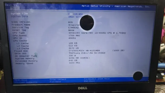 Dell Inspiron 14 3442-B10 - Retirada de peças