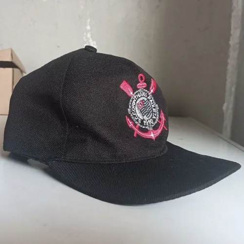 Boné Preto Futebol Time SCCP Corinthians 