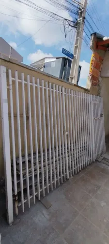 Portão duas folhas + fixa