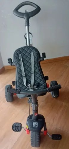 Triciclo Infantil de Passeio com Empurrador e Apoio para Pés Barato