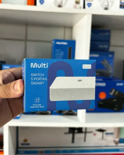 Switch de Rede Internet 1 entrada 4 saídas Gigabit