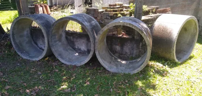Anel de poço vibrado 4 peças 80 cm